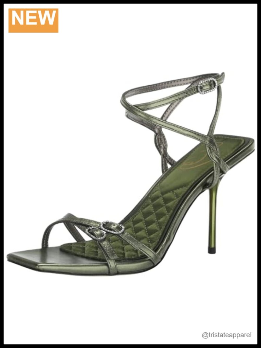 Sam Edelman Trevin Strappy Stiletto Heeled Sandals 3.5 Inch Ankle Strap
